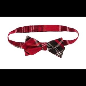 Gymboree Red/Black/ White Plaid Bow Tie Toddler Size 2T-5T
